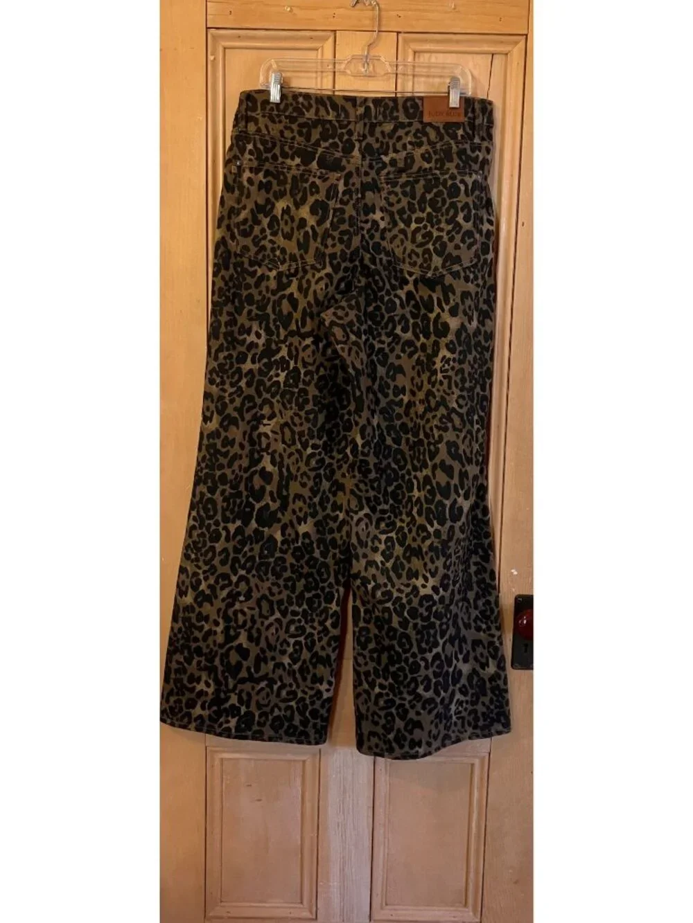 Judy Blue Womens Retro Wide Leg Leopard High Waist Jeans Size 16W Brown AN NWOT - Picture 11 of 12